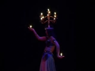 aliya dance with a candelabra