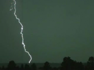 lightning strike. 5000 fps